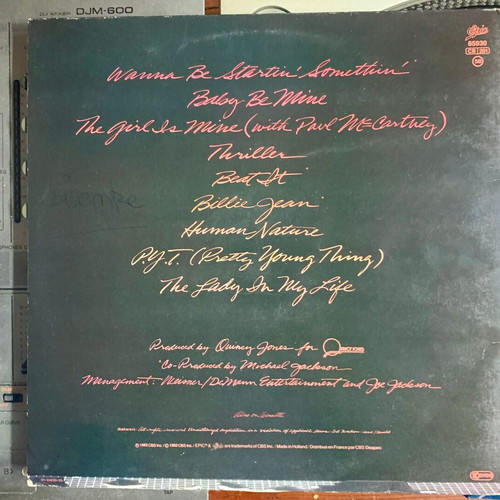 Michael Jackson Thriller vinyl LP album, imported
