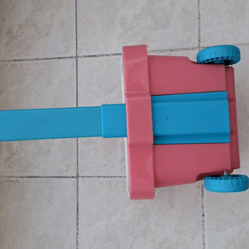 Toy basket with wheels and bucket used
