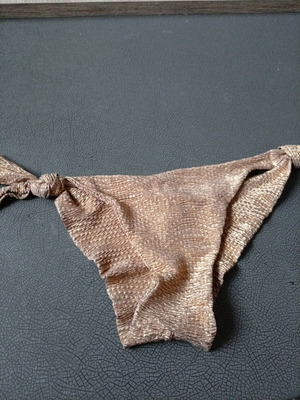 Bikini size M gold shiny like new