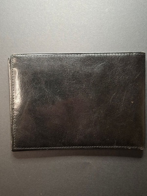 Italian leather men's wallet Evidence new, black