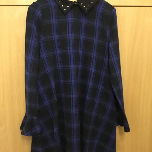 BSB checked dress new, size M, black and blue