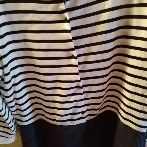 Cos striped blouse like new, 3/4 sleeve, white and blue