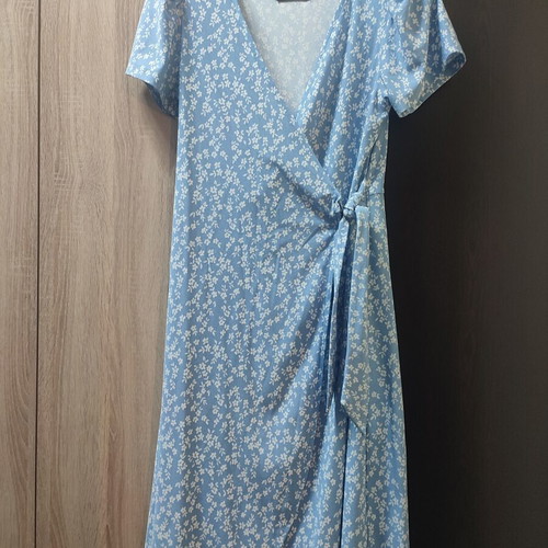 Floral dress Sinsay turquoise small like new
