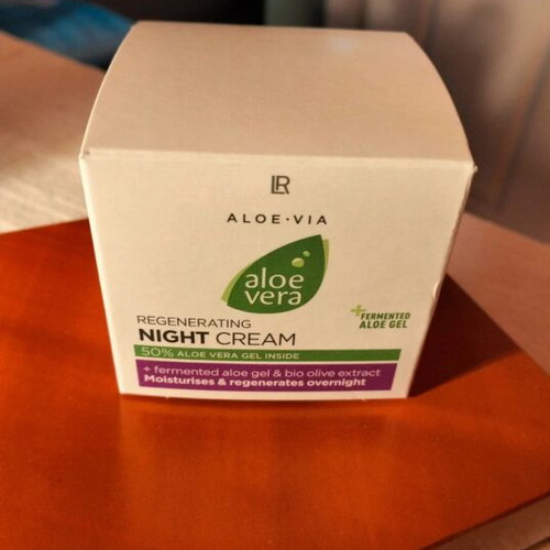 Night cream aloe vera new, regenerating with fermented gel and olive extract