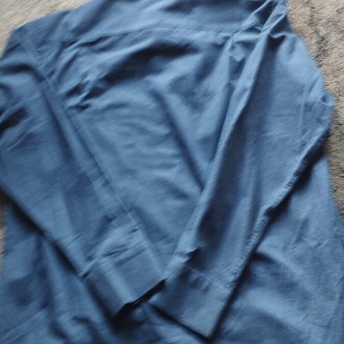 Men's cotton winter shirts size L, like new, beige and blue, set of two