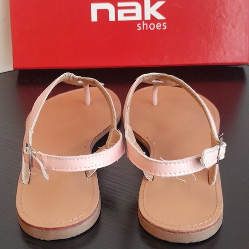 Nak Shoes women's flat sandals size 39 like new, pink