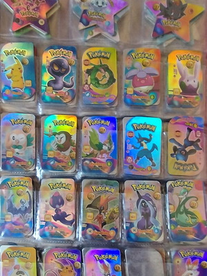 Pokemon collectible metal and magnetic tags like new, huge pre-Covid collection