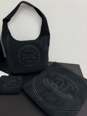 Chanel beach set unused with bag, towel and pouch