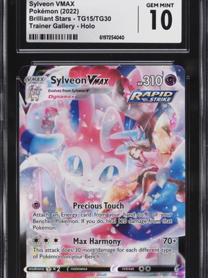 Sylveon VMAX CGC Gem Mint 10 Pokemon card