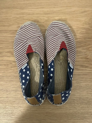 Smart espadrilles like new, size 39, blue and red