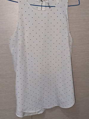 Stradivarius blouse white like new, crepe fabric, size M