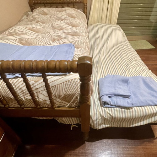 Pair of rollaway single beds used, from USA