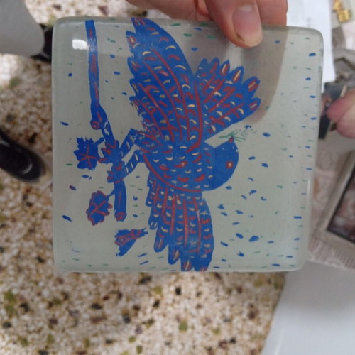 Coasters with artist's design and signature like new