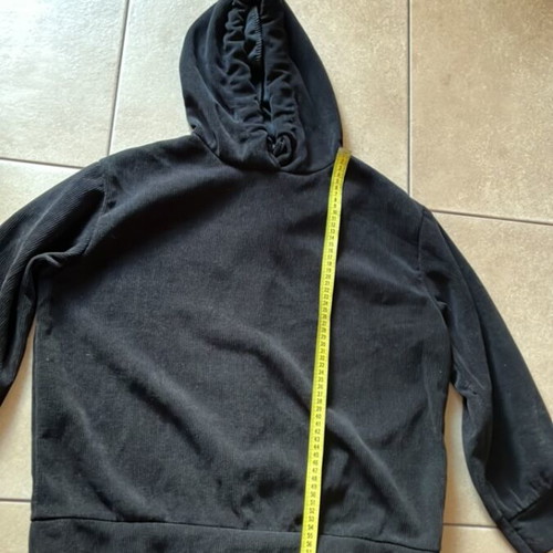 Women's set black corduroy sweatpants and hoodie like new
