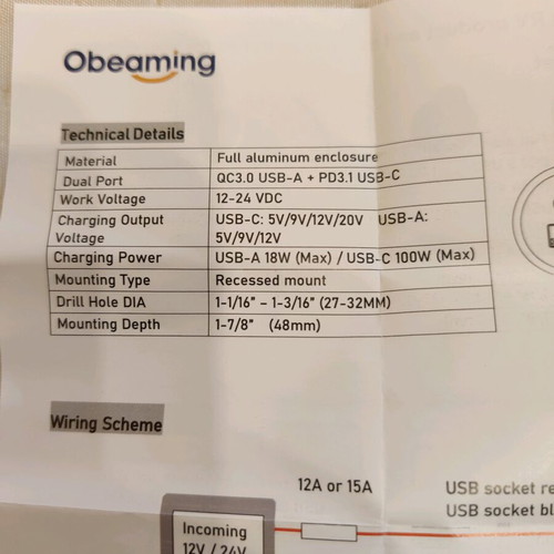 USB-C PD3.0 100W and USB-A QC3.0 18W charger new, high-speed