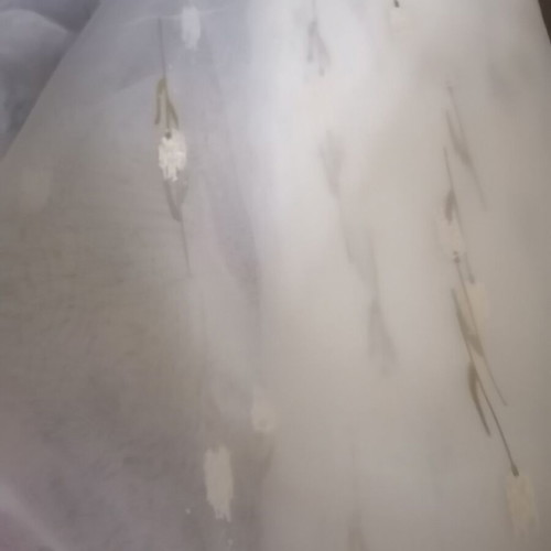 Polyester fabric imported, semi-transparent, 2.80m width, new