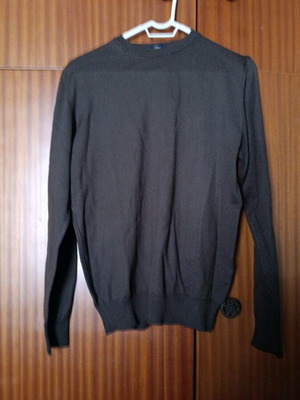Men's wool sweater brown new size M