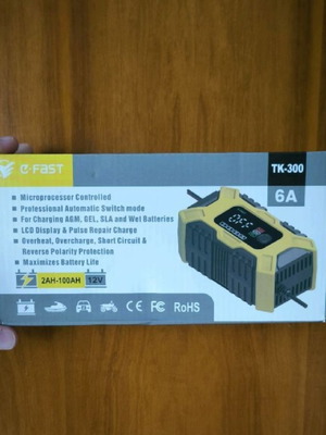Φορτιστής μπαταρίας αυτοκινήτου καινούργιος e-fast 12V 2AH-100AH