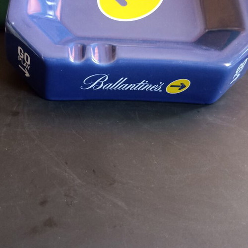 Ballantine's Go Play Vintage Ceramic Ashtray like new