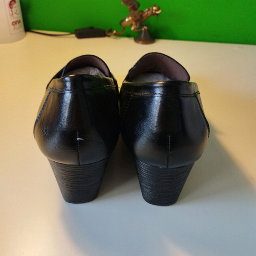 La Coquette loafers women's genuine leather new, size 40, black