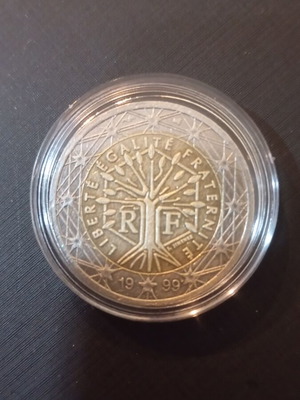 Two euro France 1999 used, tree of life