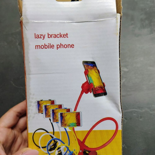 Flexible mobile phone holder with clip