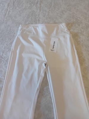 Athletic pants like leggings, beige, size M