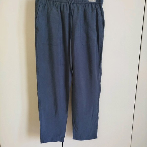 Zara gray wide-leg pants size S new modal fabric