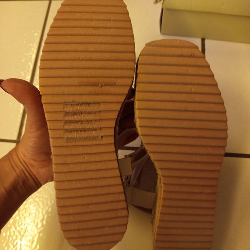 Women's white platform sandals size 39 new