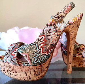 Πέδιλα με print τύπου Missoni