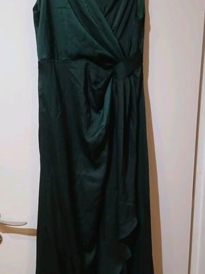 Satin dress green new, size M 38 10
