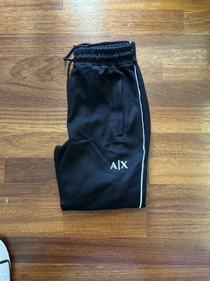 Armani Exchange black joggers, small