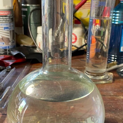 Glass flask 1 lt heat resistant like new