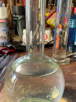 Glass flask 1 lt heat resistant like new