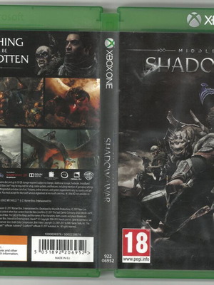 Middle Earth Shadow of War Xbox One game