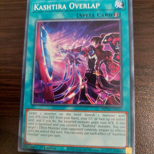 Yu-Gi-Oh Kashtira Overlap card in very good condition