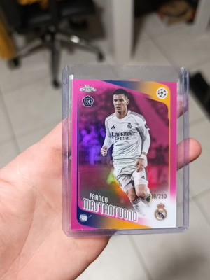 Franco Mastantuono RC Topps Chrome card like new /250