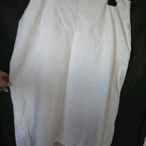 Top Ten Syran Long Women's Skirt like new, double fabric, size 54, white and pink