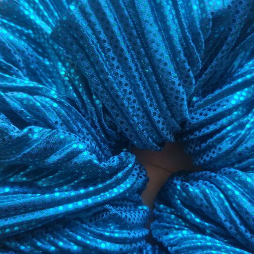 Scrunchie XL handmade mermaid pleated from Greek fabric