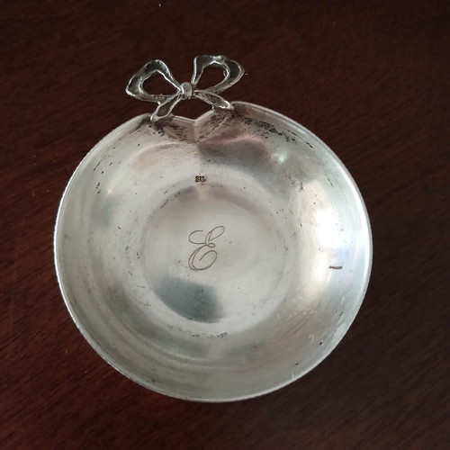 Set of 2 silver 925 decorative vintage small plates