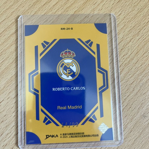 Daka Roberto Carlos Real Madrid numbered set /99 like new