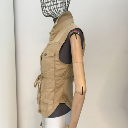 Diesel Women Cotton/Linen Vest XS like new, brown