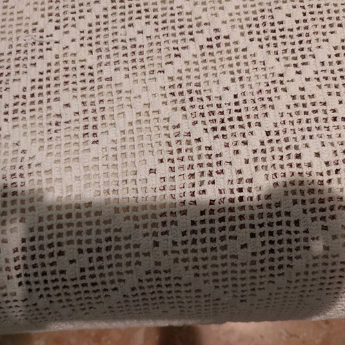 Handmade crochet blanket cover made to order with diamond and leaf pattern