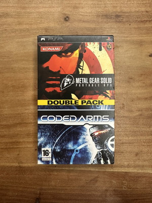Metal Gear Solid Portable Ops + Coded Arms Double Pack PSP like new
