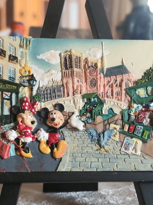 Handmade Paris painting used