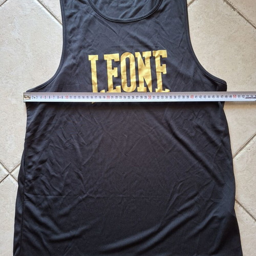 Leone 1947 DNA Tank top, black with gold details, XL unisex