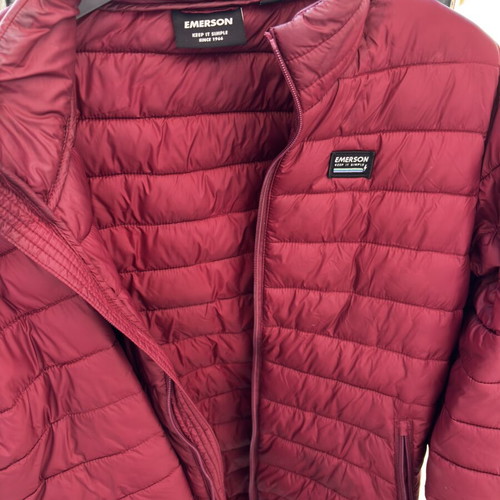 Emerson women's teen puffy jacket like new, burgundy, size M/L