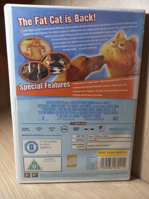 Garfield 2 DVD with English subtitles and stickers