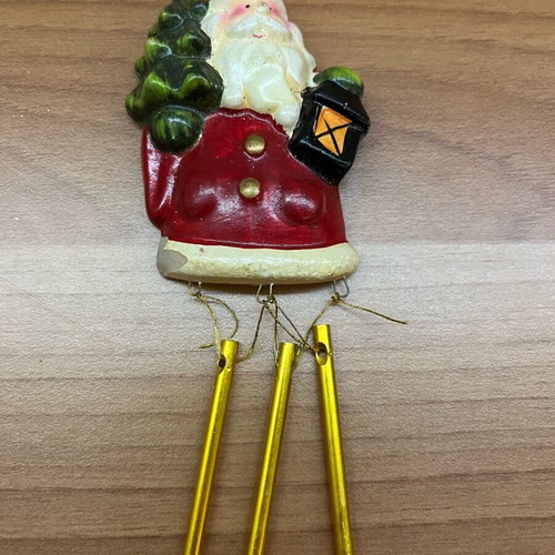 Santa Claus Christmas decoration set with bells and berries