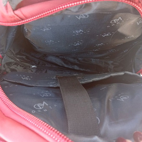 Rolling backpack 6 compartments like new, red